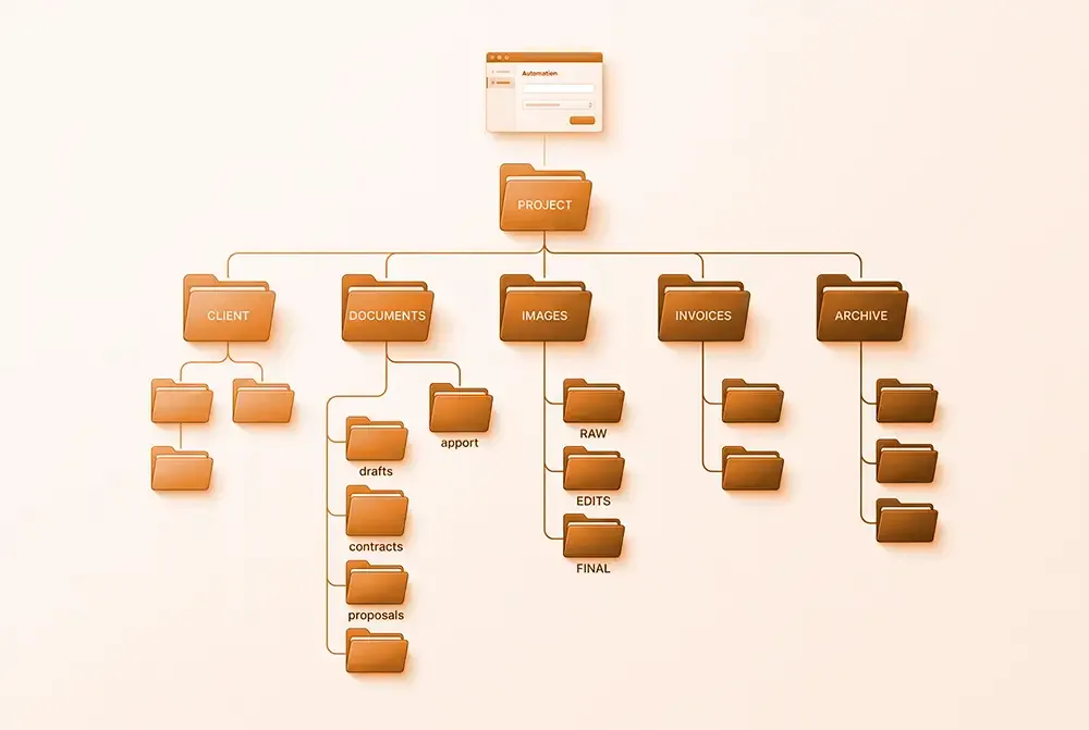 Auto work folder maker