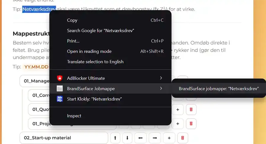 Automatic creation of workbooks in the structure you want—the image shows the UI and ease of use