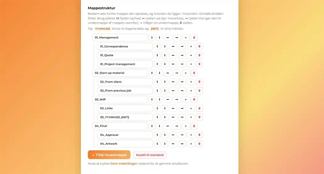 Automatic creation of workbooks in the structure you want—the image shows the UI and ease of use